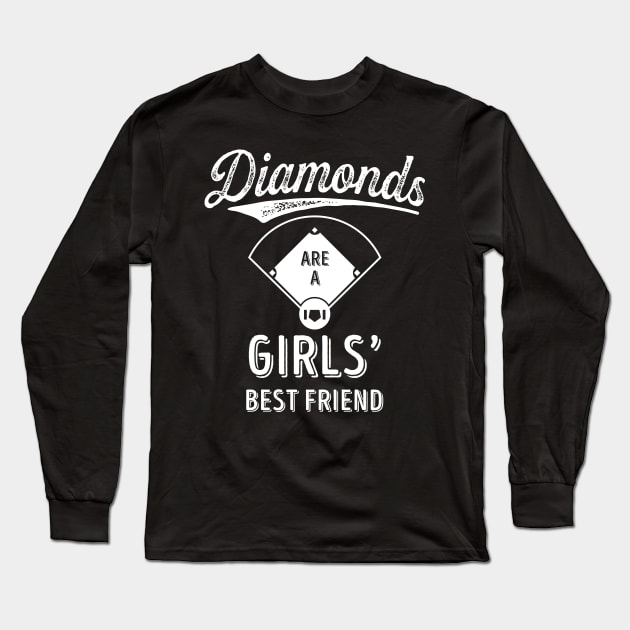 'Diamonds Are A Girls Best Friend' Awesome Sport Long Sleeve T-Shirt by ourwackyhome